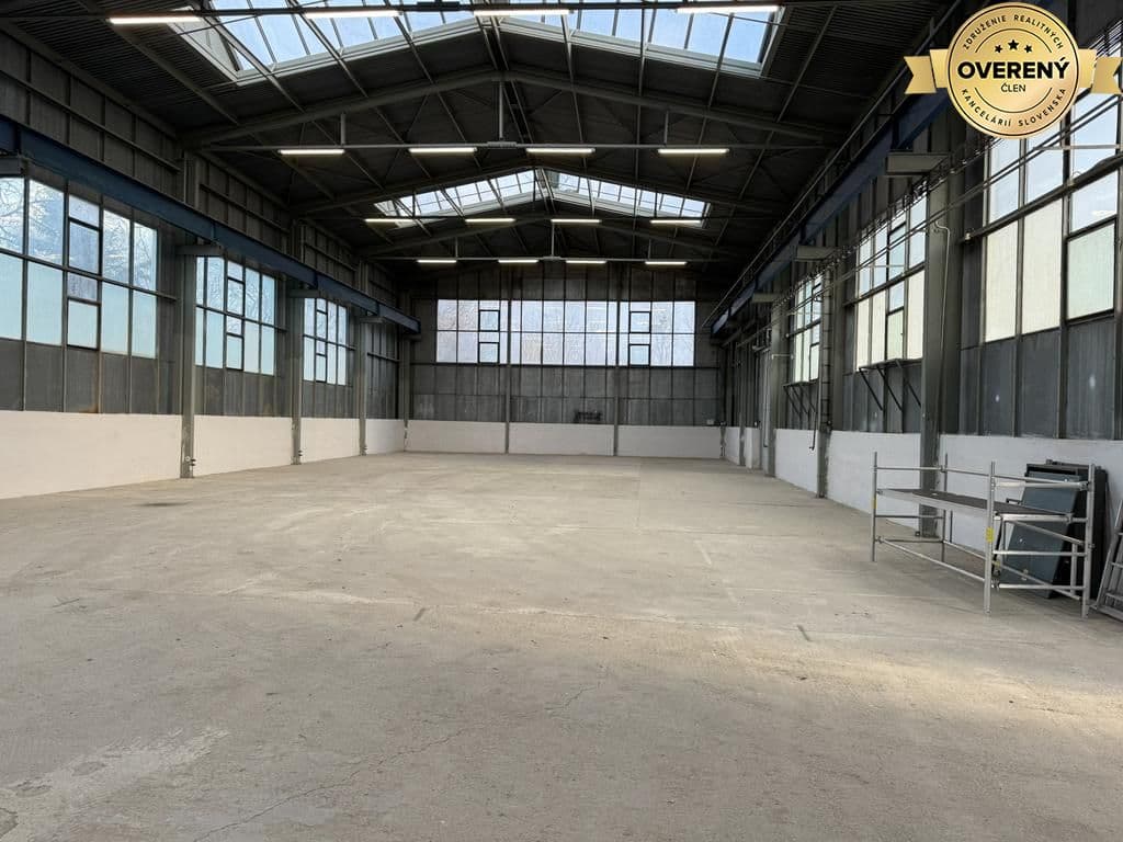 Sklad. priestory 200m2 - 1000m2, spevnené plochy do 6000m2 v areáli.